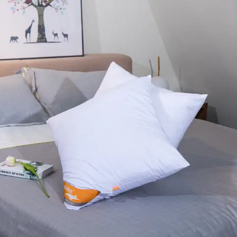 - Hollow fibre pillow with 100% cotton cover