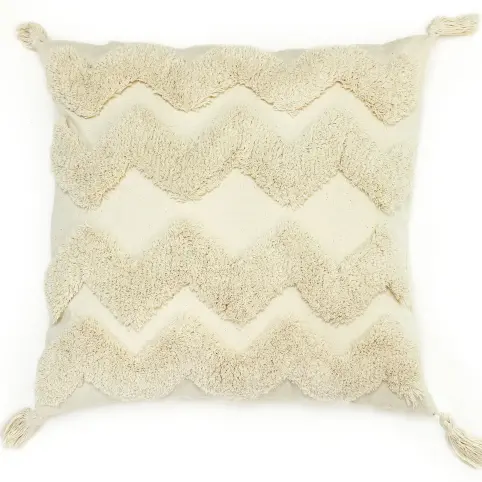 Woven Tufted Throw Pillow